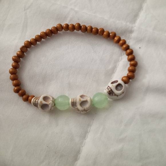 New aromatherapy diffuser beaded statement bracelet hand crafted - Picture 4 of 5